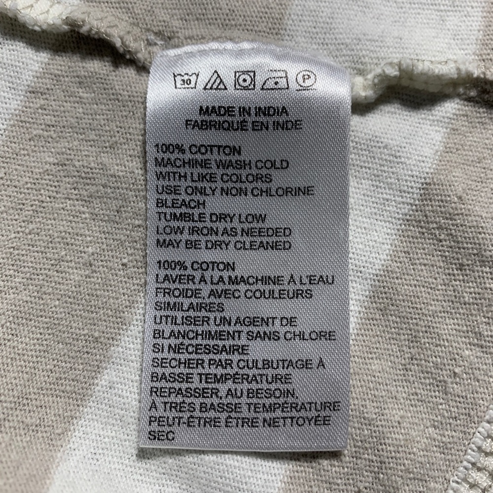Urban Outfitters White/Tan Striped T-shirt - Picture 5 of 5